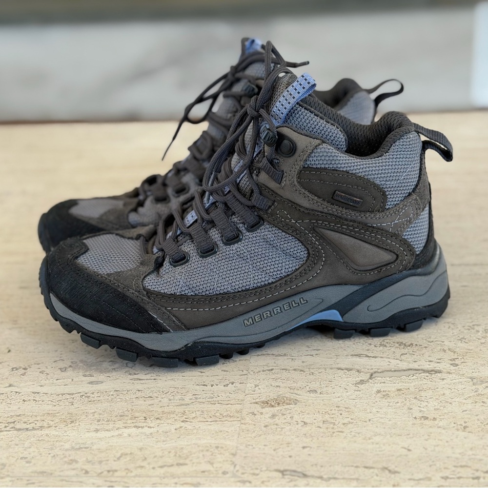 Merrell Pandora Breeze Waterproof Hiking Boots in Dark Shadow | Size Women’s 6 M - Picture 3 of 11